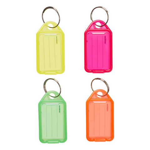 Plastic Key Tags 4 Piece