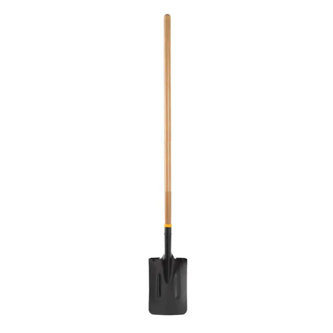 Post Hole Shovel - Long Wooden Handle