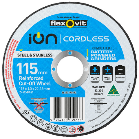 ION Cordless Cut-Off Wheel 115x1.0x22mm