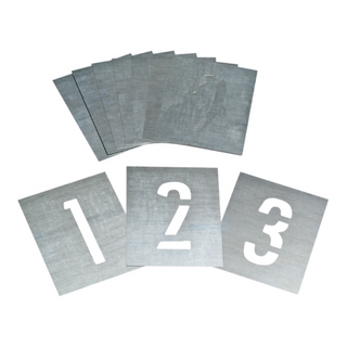 Zinc Stencil Numbers 0-9 150mm