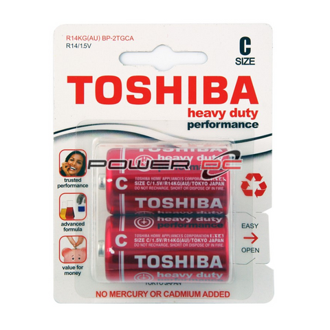 Toshiba Heavy Duty C Size Battery Pk2