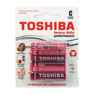 Toshiba Heavy Duty C Size Battery Pk2