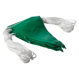 Rope Bunting Flags 30M - Green