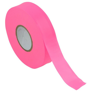 Flagging Tape 25mm x 100M Fluoro Pink