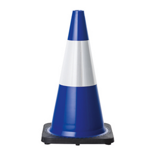 Witches Hat 450mm Blue w/Hi-Vis Collar