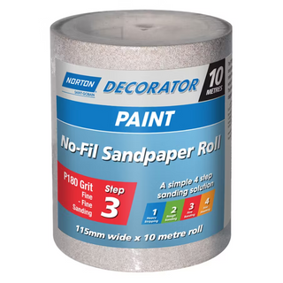 No-Fil Adalox Sandpaper 100mmx25M P180