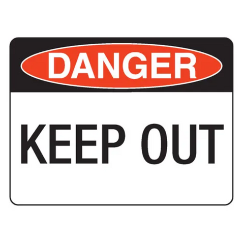 Danger Metal 225x300mm Keep Out