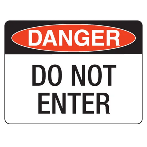 Danger Metal 225x300mm Do Not Enter