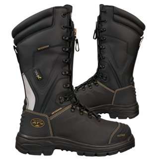 Oliver 350mm Miners Boot  L/Up Black 14