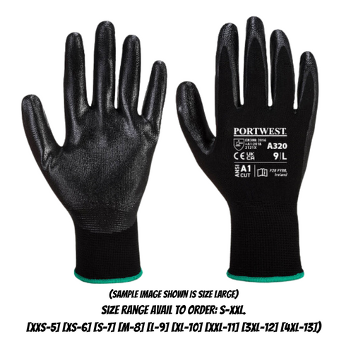 Glove Dexti Grip Nitrile Foam XSmall