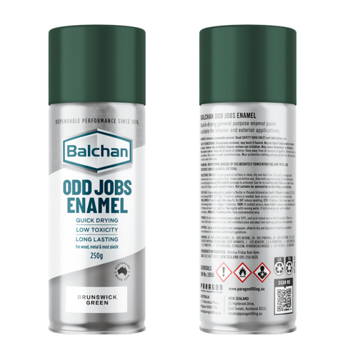 Paint Aerosol Dark Green 250G -Odd Jobs