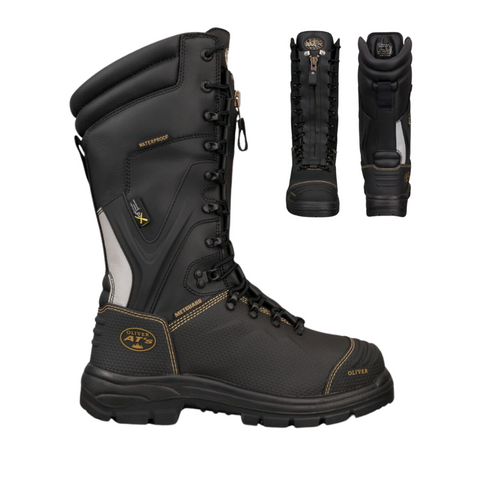 Oliver 350mm Miners Boot L/Up Black 11.5