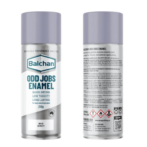 Paint Aerosol Mid Grey 250G-Odd Jobs