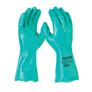 Chemical Resistant Gloves 33CM Green (L)