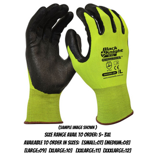 Glove Black Knight Hi-Vis Cut 2 - Large