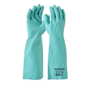 Maxisafe Green Nitrile Chem Glove Large