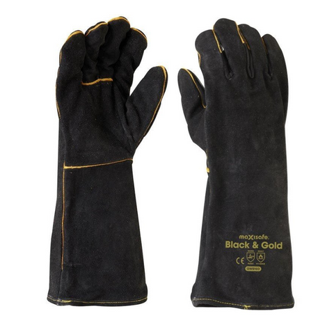 Welding Glove Maxisafe Black & Gold