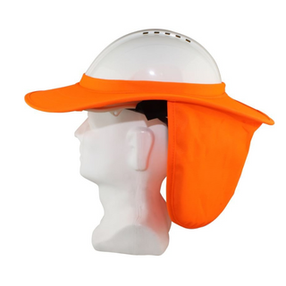 Hard Hat Brim Incl Neck Flap Orange