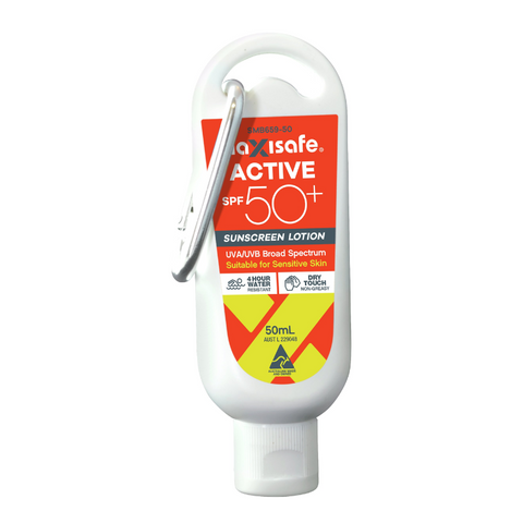 Sunscreen 50ML On Carabiner