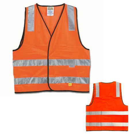 Safety Vest Hi-Vis Class D/N Orange 4XL