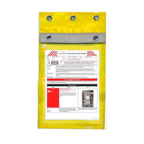 Document/Permit Holder- Yellow 270x460mm