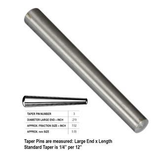 Taper Pin Steel #3 x 2"