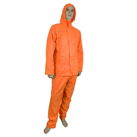 Orange PVC Rainsuit - 3XLarge