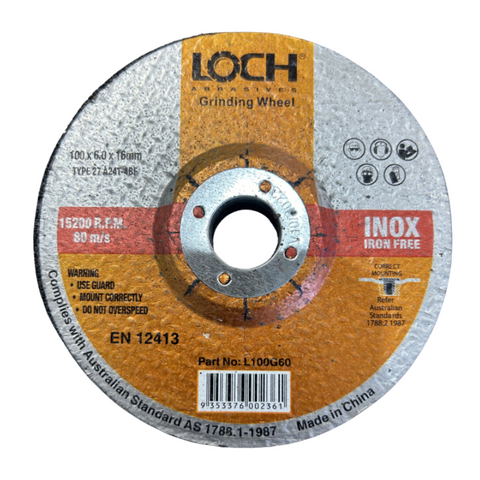 Loch Grinding Wheel 100 x 6.0 x 16mm