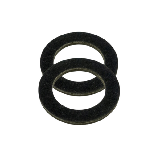 Washer Flat Fibre M18x28x2.0mm Blk Pk25