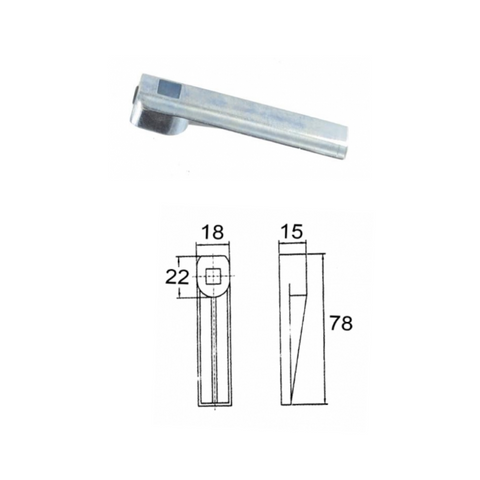 Latch to suit L handle - Tounge