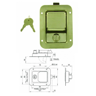 Recessed Lever Lock Stainless Steel
