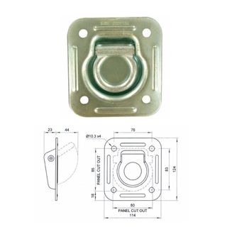 Tie Down Ring 1000Kg Zinc