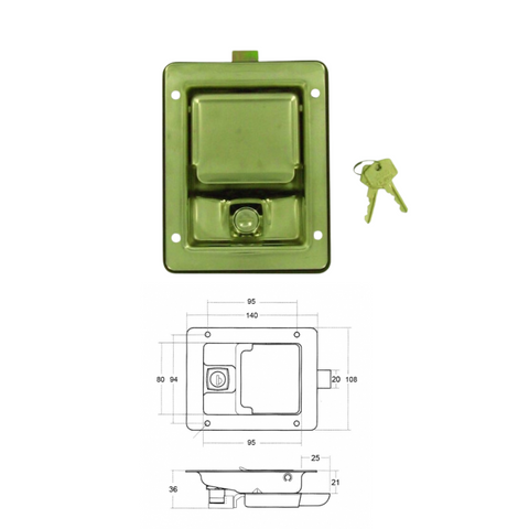 Recessed Lever Lock S/S