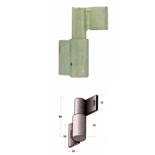 Hinge Tuff B/Bearing - Left Hand Zinc