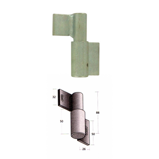 Hinge Tuff B/Bearing - Right Hand Zinc