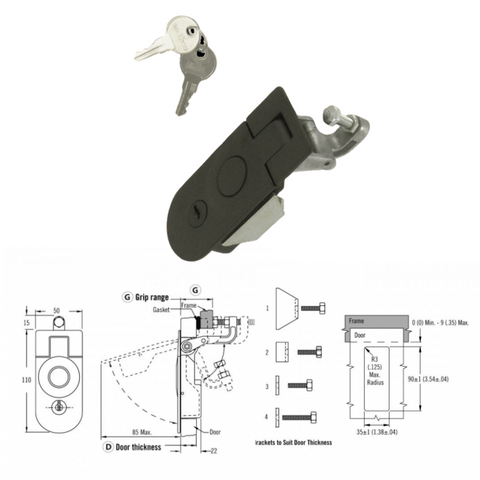 Compression Non-Locking Lever Black