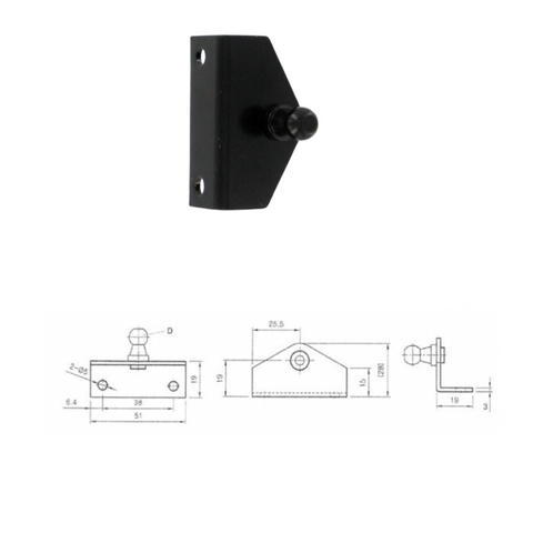 Gas Stay Bracket 90.ABB