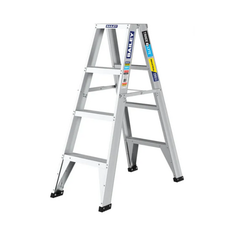 Trade Lyte -Dbl Sided 4 Step Ladder 1.2m