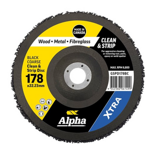 Clean & Strip Disc 178mm Coarse Black