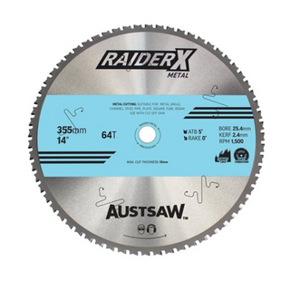 RaiderX Metal Blade 355mmx25.4x64T