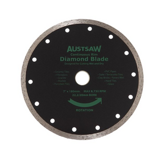 185mm Diamond Blade Continuous Rim 22.2