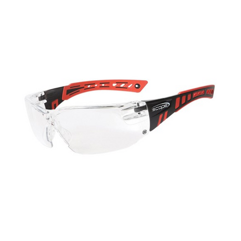 Speed Red/Blk Frame- Clear Lens Safety