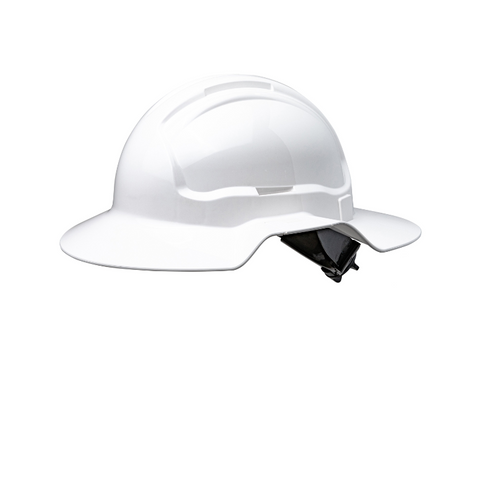 Broadbrim Non-Vented Hard Hat - White