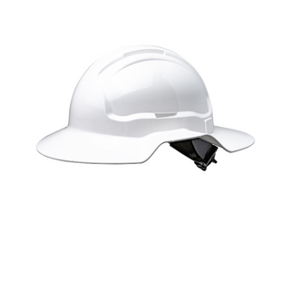 Broadbrim Non-Vented Hard Hat - White