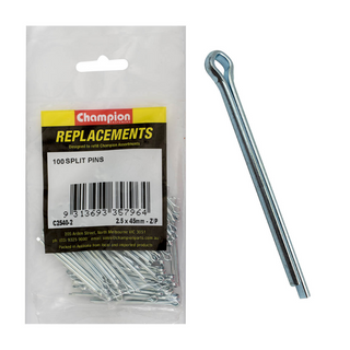 Champion Split Pin 2.5x40mm Zinc Pk100
