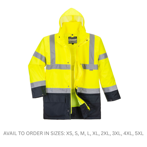 Jacket Hi Vis 5 in 1 Yel/Black Ess XL