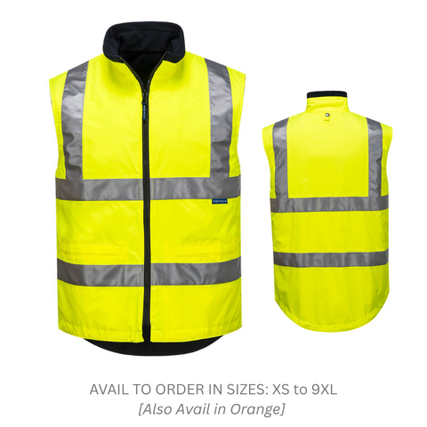 Vest MV214 HiVis Reversible - Yellow XS