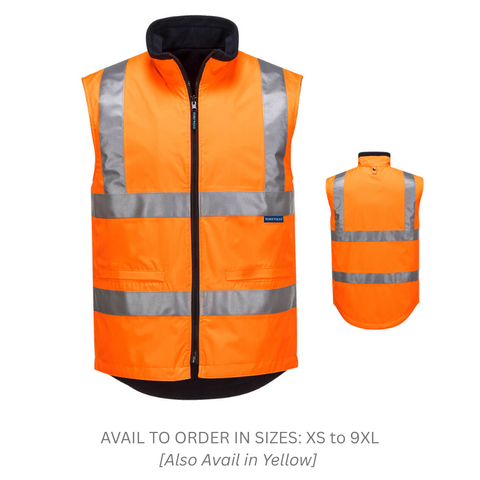 Vest MV214 HiVis Reversible - Orange M