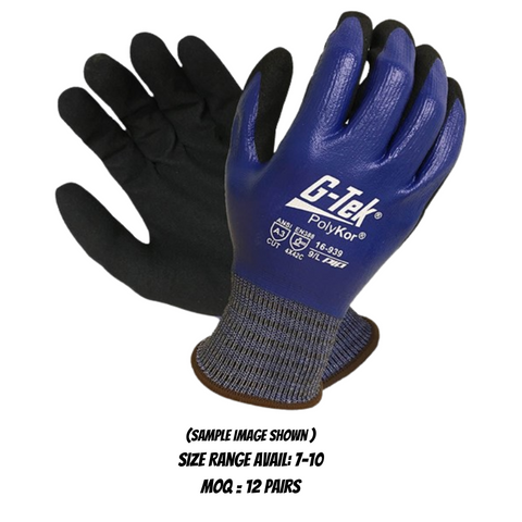 Glove G-Tek Polykor X7 Cut C Dual Coat 8