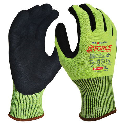 Glove Hi-Vis G-Force Cut 5 - M